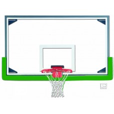 Economy 42" x 72" Regulation Glass Backboard with Aluminum Frame