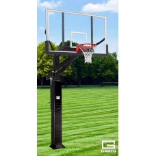 GARED All Pro Jam Basketball System, 6" x 8" Square Post, 42" x 72" Polycarbonate Backboard, 2000+ Goal