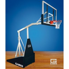Hoopmaster® LT Portable Basketball System with 5' Boom and Glass Board