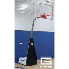 Micro-Z54 Roll-Around Basketball System with 4' Boom and 32" x 54" Rectangular Acrylic Board & 726 Breakaway Goal