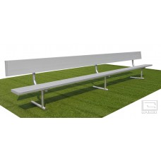 15' Spectator™ Bench with Back, Portable