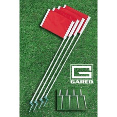 Soccer Goal Corner Flag with Anchors, Set of Four